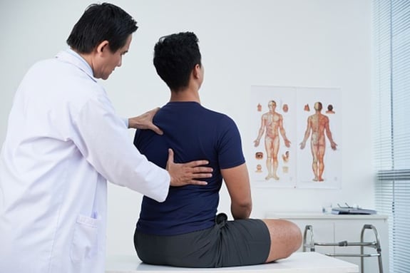 What's the best way to take care of back pain after a car accident?